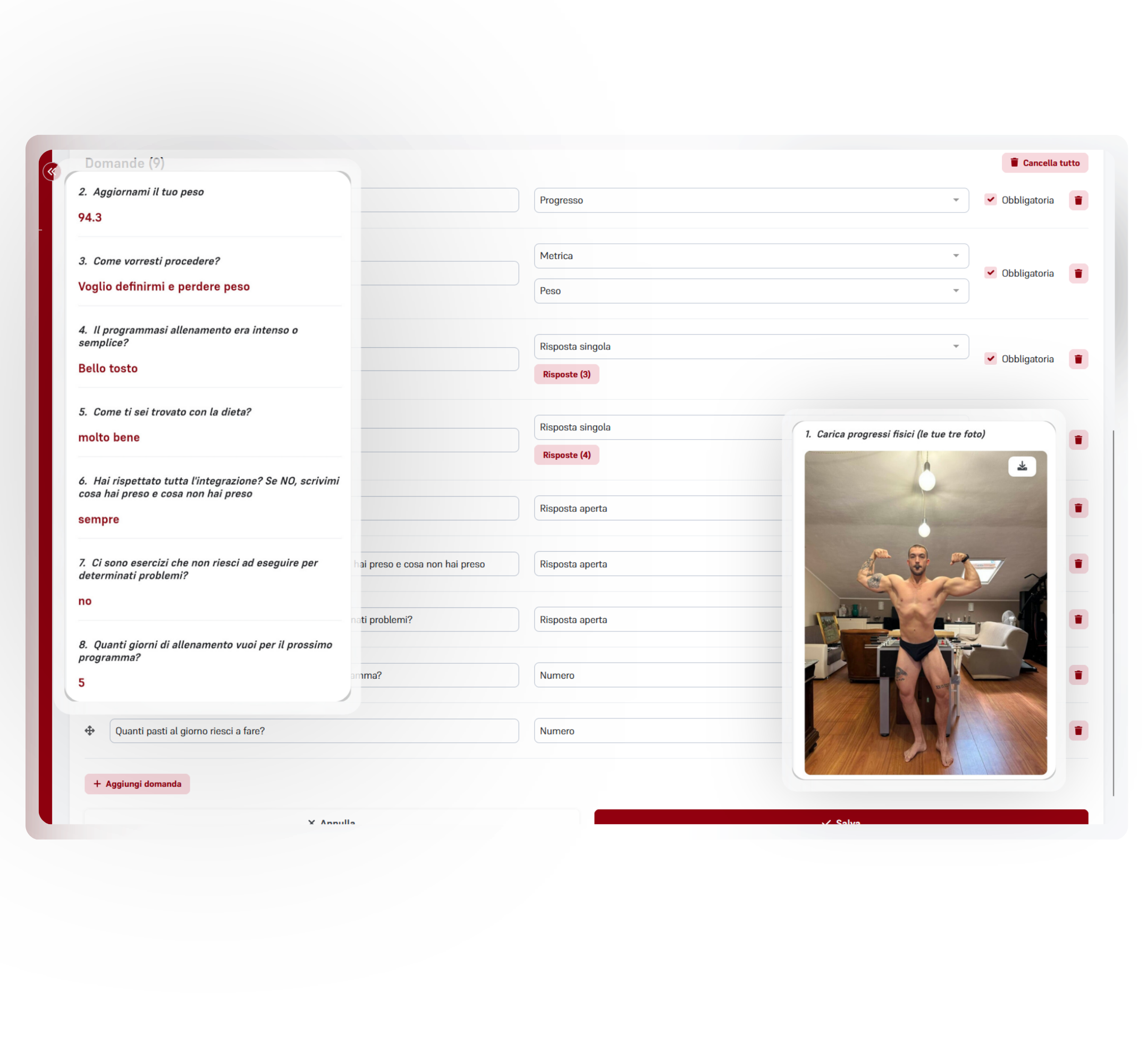 CoachPlus — Questionari e check-in