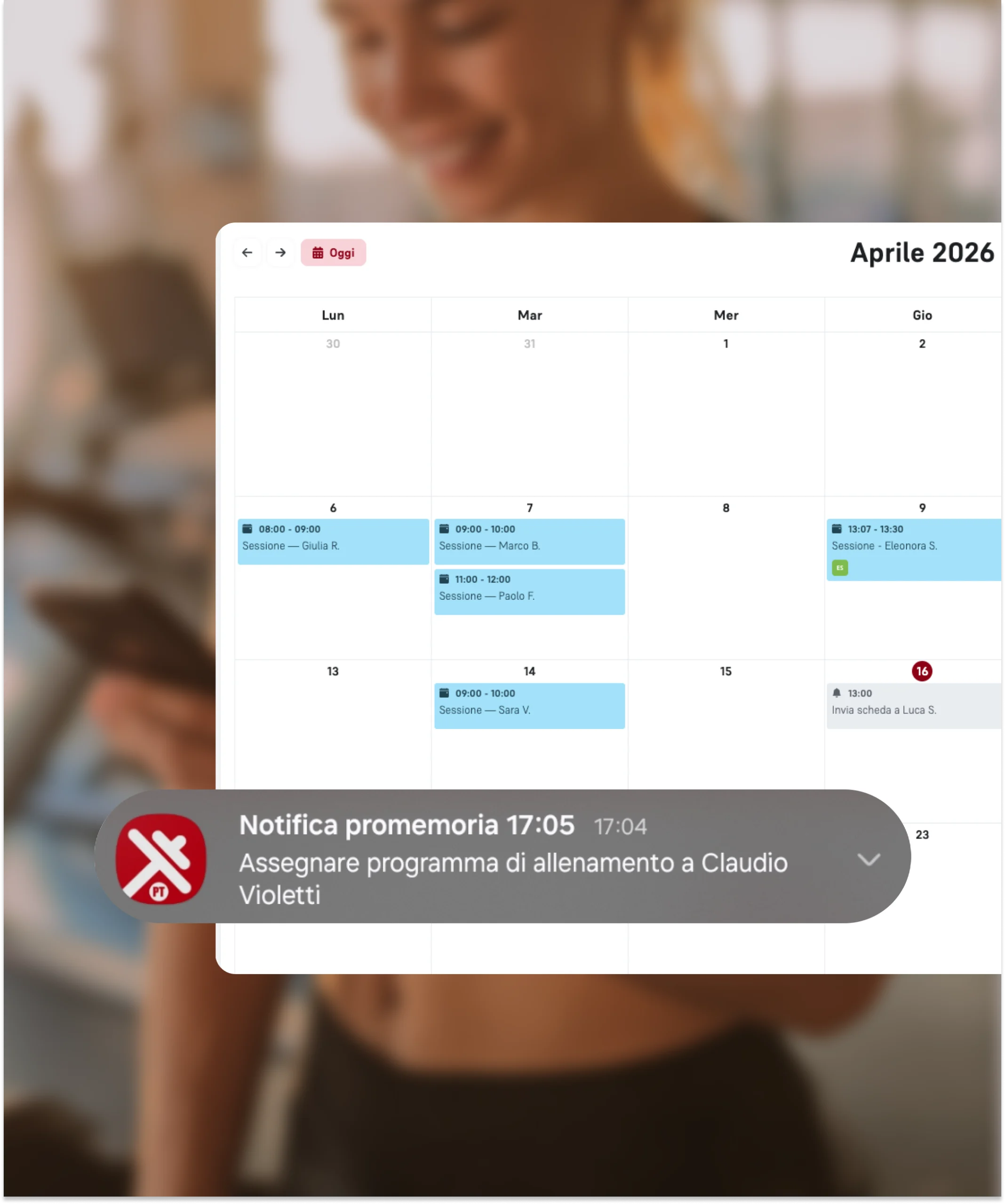 CoachPlus — Promemoria e follow-up