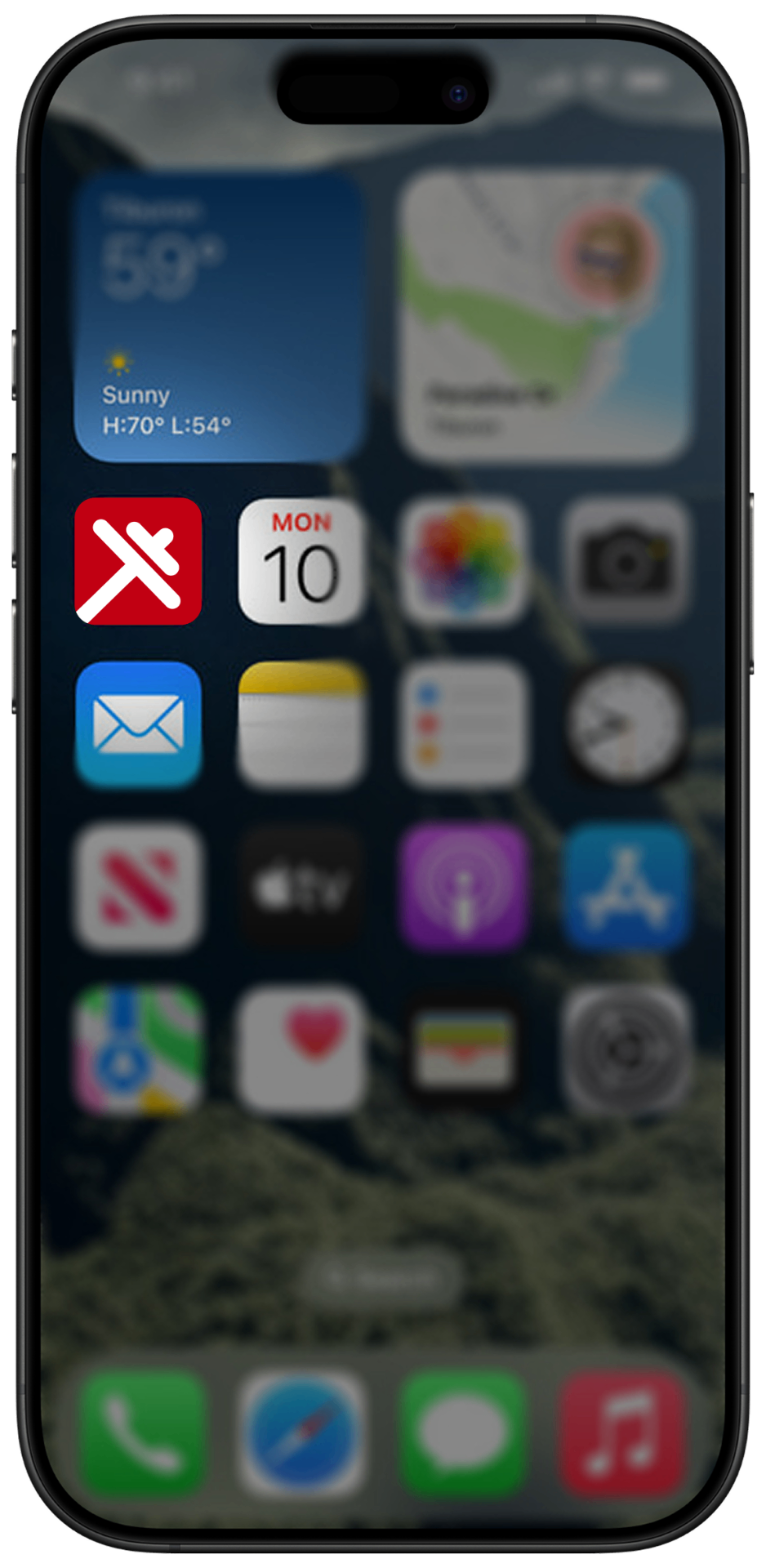 Home iPhone con icona CoachPlus